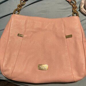 michael kors hallie dusty rose crossbody